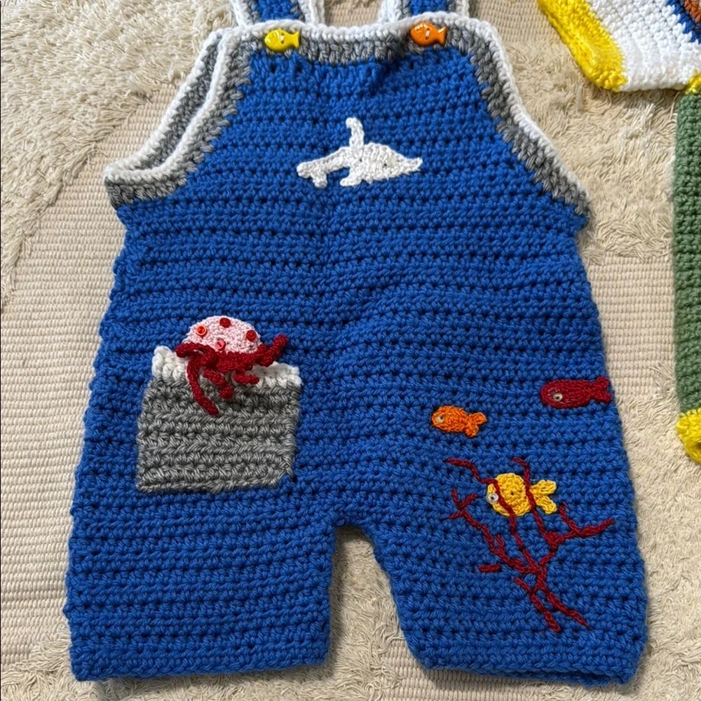 Handmade Crochet Baby Outfit
